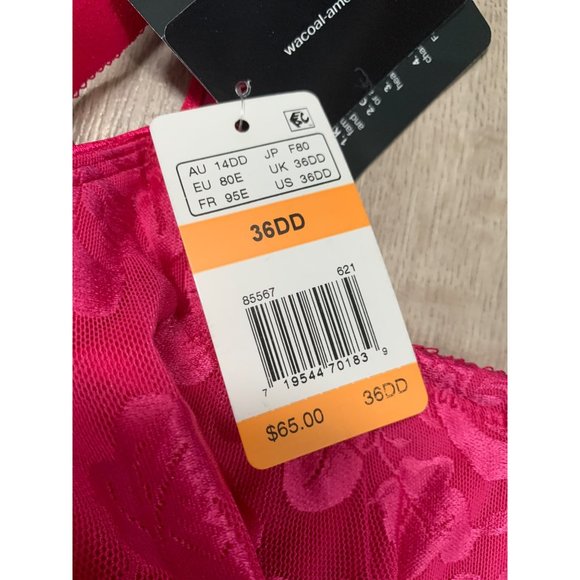 Wacoal Womans 36DD Awareness Seamless Full Figure Bra Pink Peacock - 85567 - Picture 3 of 11